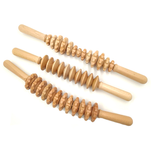 Cellulite Ép Cơ Thể Điêu Khắc Gỗ Massage Cơ Thể Trị Liệu Con Lăn Massage Công Cụ Con Lăn - Product Image 4