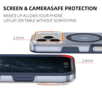Coque de téléphone tendance avec support magnétique en métal pour iPhone 17 Pro Max, protection anti-chute avec béquille pour iPhone 17