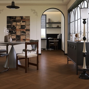 Guangdong Foshan piastrelle vetrificate 60x120 stile francese retrò stile medioevo soggiorno morbido luce pesce osso di legno piastrelle di grano - Product Image 4