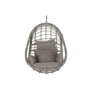 Sillón Colgante de Ratán Sintético 90x70x110 cm, Capacidad 120 kg - Product Image 3