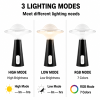 Veilleuse LED rechargeable à intensité variable avec lumière blanc chaud CRI 80, batterie incluse pour chambre à coucher