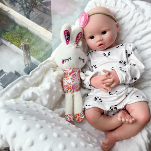 Muñeca bebé de silicona suave hecha a mano de 18 pulgadas para niña recién nacida, muñeca bebé recién nacido de tacto suave para niños, regalos de <span class=keywords><strong>Halloween</strong></span> - Product Image 5