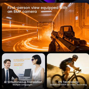 E06 Smart <b>Glasses</b> 8MP <b>Camera</b> Video Recording Simultaneous Interpretation AI Translation Object Recognition for - Product Image 4