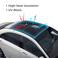 Mode auto-guérison TPU isolation voiture toit ouvrant bleu glace Anti-UV couleur bleu clair voiture toit fenêtre lumière du soleil lucarne PPF Film
