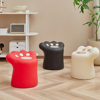 Ensemble table et tabouret patte de chat mignonnes et tendance pour canapé, idéal pour salons et chambres d'appartements – Vente flash
