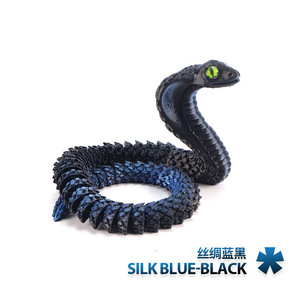 Jouets anti-stress en plastique articulés en forme de serpent et de cobra imprimés en 3D sur mesure - Décoration éducative flexible pour la maison/le bureau - Product Image 4