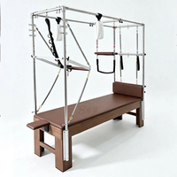 Reformer Pilates Professionnel Cadillac en Bois de Noyer pour la Maison, Reformer Pilates Clasico avec Logo Personnalisé à Vendre pour Salle de Sport