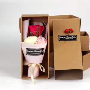Hot Sale Mini Blumenstrauß Seife künstliche Nelken für Muttertag