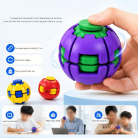Balle anti-stress rotative en plastique imprimée en 3D, jouet de bureau mécanique à pression et rotation à 360°, gyroscope cinétique premium pour adultes et enfants