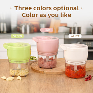 Hachoir à ail multifonctionnel, robot culinaire rechargeable à batterie, boîtier en plastique, couleur verte - Product Image 5