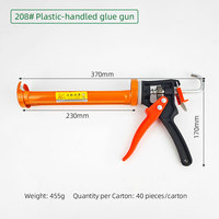 Pistola de Calafateo Manual de Grado Industrial con Estructura de Hierro Giratoria de 360 Grados y 9 Pulgadas para Construcción