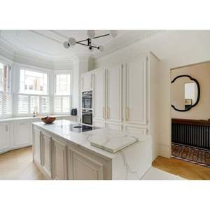 Prix d'usine, armoire de cuisine en bois massif de style américain moderne, armoire de cuisine classique en bois avec îlot de cuisine - Product Image 3