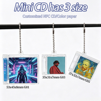 WEISHENG – Mini-étuis en plastique pour CD et cassettes, breloques porte-clés NFC en acrylique pour musique d'idols, avec chaîne à billes, pour albums CD, vente en gros