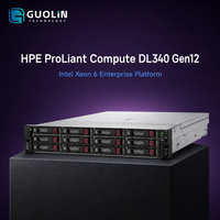 Serveur d'entreprise HPE ProLiant DL340 Gen12 2U en rack pour la virtualisation et l'hébergement cloud