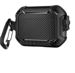 Étui antichoc en TPU et PC pour <span class=keywords><strong>AirPods</strong></span> Pro <span class=keywords><strong>2</strong></span>, <span class=keywords><strong>coque</strong></span> de protection en fibre de carbone pour <span class=keywords><strong>AirPods</strong></span> 4 3 <span class=keywords><strong>2</strong></span> 1 avec porte-clés, fabrication OEM - Product Image 1