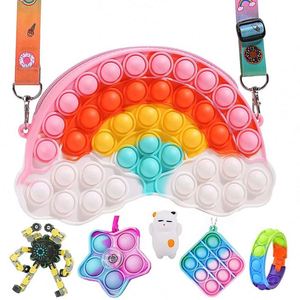 ลูกข่างหมุนซิลิโคนพลาสติกโฟม EDC แบบเงียบ บรรเทาความเครียด ช่วยเพิ่มสมาธิ ใช้ในออฟฟิศ ของเล่นแปลกใหม่ - Product Image 1