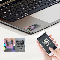 Etiqueta Adhesiva de Seguridad Personalizada Anti-Robo, a Prueba de Manipulaciones, con Código QR Holográfico, Vinilo para Velas