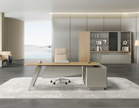 Ensemble de bureau de direction moderne en bois convertible et extensible de luxe de haute qualité, garantie 10 ans, certifié ISO9001