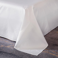 Parure de lit de luxe 5 étoiles pour hôtel, 100 % coton blanc, service OEM ODM, taille personnalisée pour villa et gîte