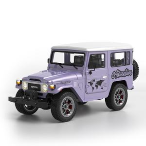 Voiture RC style FJ40 à l'échelle 1/16 avec texture métallique, modèle SJY-HG4-211, avec fumée, lumières et treuil simulés, jouet télécommandé pour enfants et adultes, vente chaude - Product Image 1