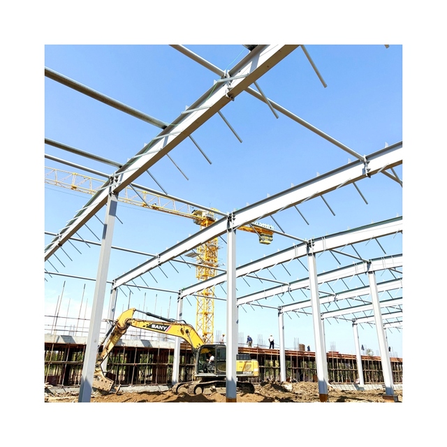 Low-cost High-quality Heavy Portal Steel Structure Building Workshop with Welding Services Globally Renowned Supplier