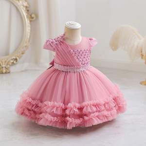 Nouvelle Robe de Bébé Fille pour Anniversaire 1 An, Baptême, Fête de la Maternelle, Sélection Beauté, Robe de Cérémonie pour Bébé Fille - Product Image 3