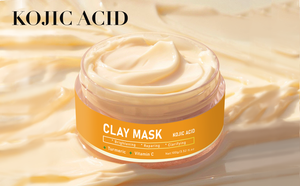 Vente en gros de produits de soins de beauté pour la peau radieuse pour le contrôle de l'acné masque d'argile à l'acide kojique au curcuma et à la vitamine C - Product Image 5