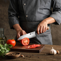 XINZUO Santoku-mes van hoogwaardig Japans ZDP189 composietstaal, scherpe keukenmessen met handvat van woestijn-ijzerhout