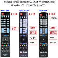 Control Remoto Universal de Repuesto de Alta Calidad HUAYU RM-L999+3 para Televisores LG LED LCD HDTV