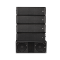 Altavoz de matriz de línea pasiva de tres vías dual profesional 3K de 12 pulgadas, sistema de matriz de línea de Audio Touring Stage Pro de 1200W, 1/2"