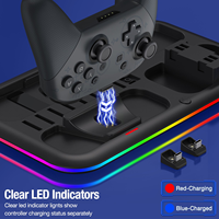 Nuevo soporte de refrigeración multifuncional para Nintendo para Switch Joy Con pegatina Joypad controlador cargador estación de carga tarjeta