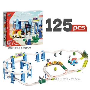 Train électrique à grande vitesse sur rail en <span class=keywords><strong>spirale</strong></span>, puzzle en plastique à l'échelle 1:5, jouet de piste pour enfants, aventure révolutionnaire, piles AA alcalines - Product Image 5