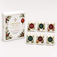 Boîte en carton pliable SBS avec impression de logo personnalisée 180pt, boîte en carton blanc pour la présentation de thé de Noël, boîte en carton ivoire pour l'emballage
