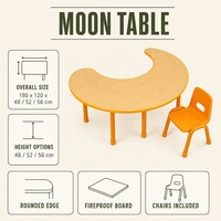 Ensemble table et chaise en plastique pour enfants, design moderne, réglable, écologique, pour l'apprentissage et le dessin, utilisation en extérieur, école, maternelle