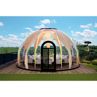 Maison à bulles Maison en forme de dôme Hôtel Tente Maison géodésique préfabriquée Maison en dôme extérieur
