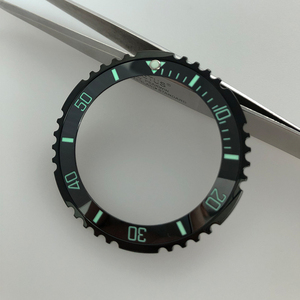 Pièces de montre les plus vendues : Insert de lunette en céramique verte luminescente inclinée 38 mm pour SKX007 - Product Image 5