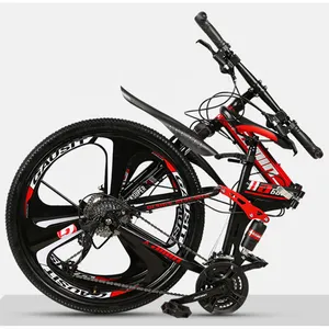 mountainbike folding mountain bike /foldable 26 inch full suspension moutain bike/high quality sepeda gunung lipat mtb supplier