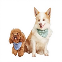 Bandana ajustable triangulaire doux et personnalisable pour chien et chat, accessoire de collier pour toutes les saisons, idéal pour Pâques et anniversaires
