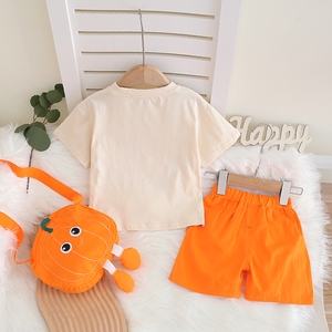 Solo servicio OEM Verano Nuevos diseños Casual Niños 2 piezas Pantalones cortos de manga corta Conjuntos Cómodos - Product Image 3