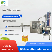 Machine de remplissage automatique de jus, de boissons et d'alcool, remplisseuse de liquides pour bouteilles en verre et en plastique, ligne de production de jus d'orange