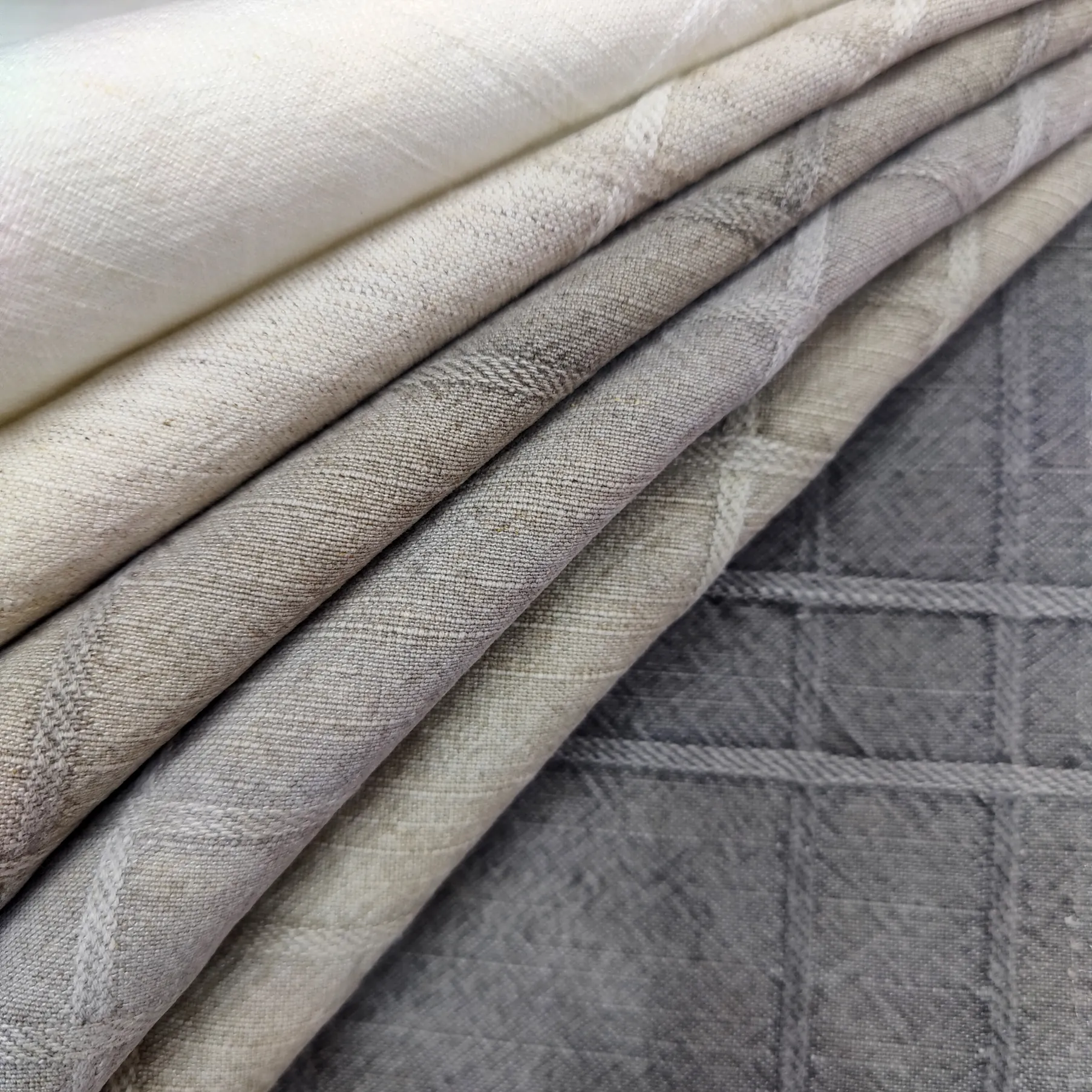Bomar RW1547 Jacquard Weave Jute Cotton Blend Fabric for Furniture Sofa Curtain