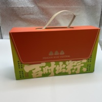 Boîtes rigides en carton ondulé personnalisées avec logo imprimé pour emballage cadeau, finition mate, avec poignée