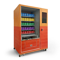 Distributeur automatique de snacks et de sodas commercial avec système de refroidissement par compresseur, paiement multi-mode et verre anti-buée pour la vente au détail 24h/24 et 7j/7