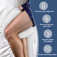 Oreiller pour les jambes en mousse à mémoire de forme ultra douce au toucher velours, avec fermeture éclair discrète, pour hôtels de luxe et literie domestique