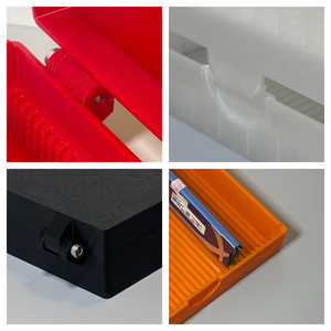 Caja de almacenamiento para módulos de memoria, rectángulo de plástico con tapa para servidor de escritorio, RAM, organización, almacenamiento, administración, uso en oficina - Product Image 3