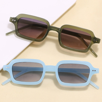 Lunettes de soleil Superhot Eyewear 25011 Fashion 2026 Vintage, petites lunettes rectangulaires de couleur bonbon, verres teintés, pour hommes et femmes