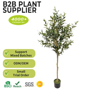 Arbre d'olivier artificiel en plastique, plante ornementale d'art |   Plantes d'olivier artificielles décoratives pour la maison, le bureau, l'aménagement paysager <span class=keywords><strong>intérieur</strong></span> - Product Image 2