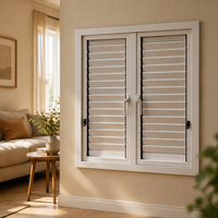 Fenêtre à persiennes en aluminium résistant aux ouragans, avec lames en verre feuilleté trempé, pour maisons en Floride et dans les Caraïbes