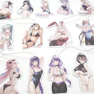 Désodorisant pour femme <span class=keywords><strong>sexy</strong></span> personnalisé le plus vendu Papier suspendu nouvellement conçu pour les voitures avec éclairage ambiant en papier de coton - Product Image 6