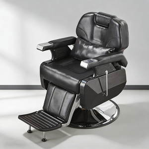 Sillón de Barbero Hidráulico <span class=keywords><strong>Reclinable</strong></span> de Nuevo Diseño, de Dos Niveles, Estilo Vintage, para Peluquería, Salón de Belleza - Product Image 1